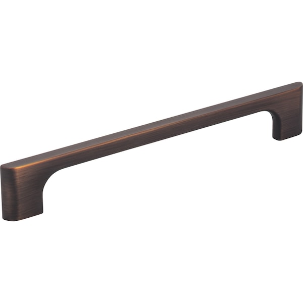 Jeffrey Alexander 160 mm Center-to-Center Brushed Oil Rubbed Bronze Asymmetrical Leyton Cabinet Pull 286-160DBAC - main